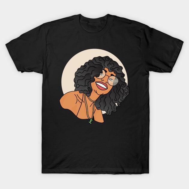 Smiling Afro Latina T-Shirt by NaturallyBlack